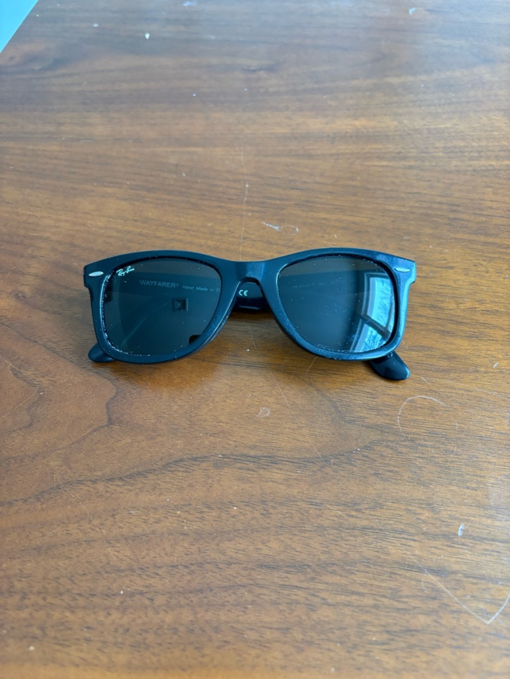 Ray-Ban Wayfarer Sunglasses - Black Frame, Dark Lenses